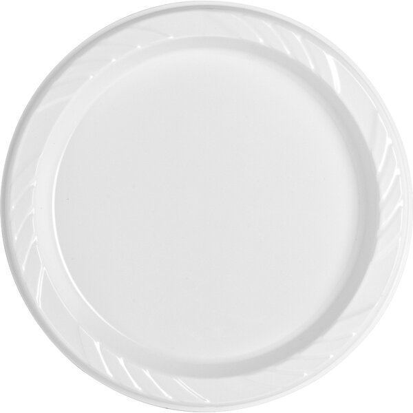 Plastic 2024 plates white